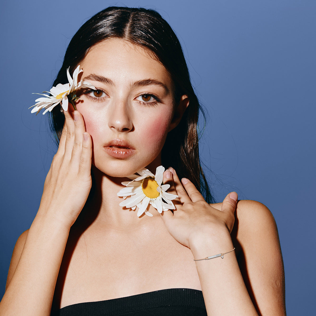 Heart Drop Band Bracelet