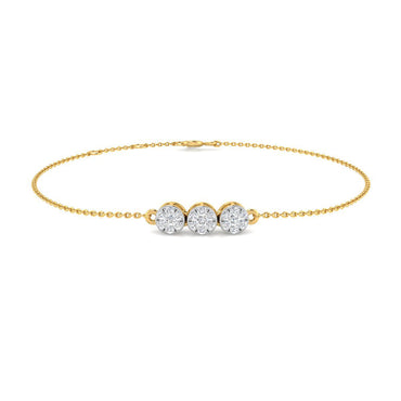 Triplet Circle Diamond Bracelet