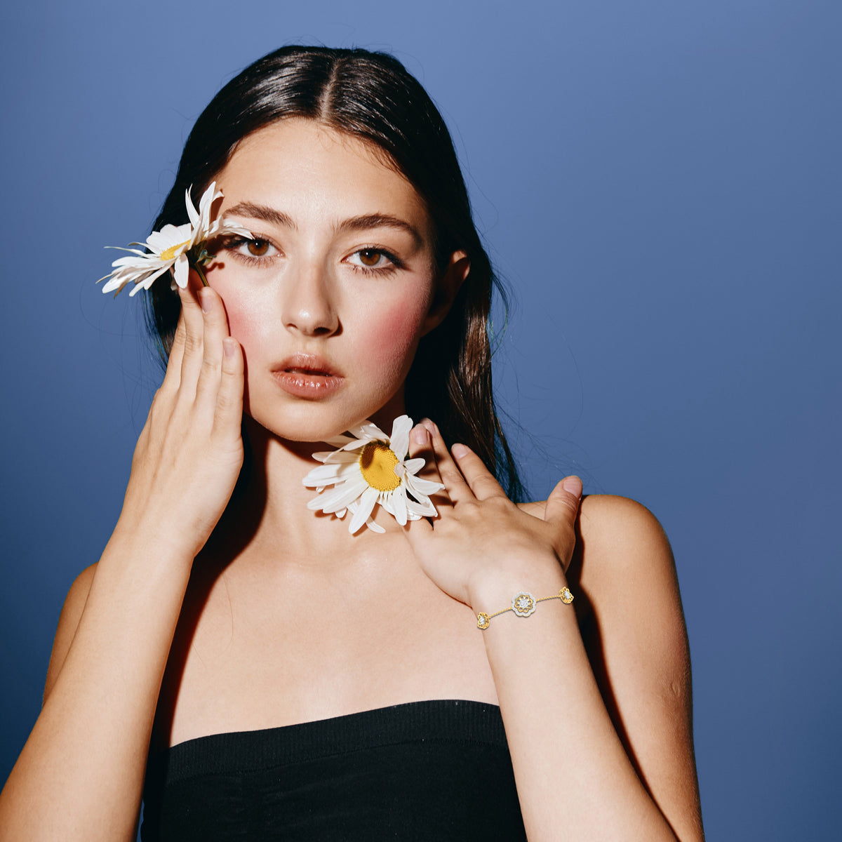 Flower Trio Diamond Bracelet