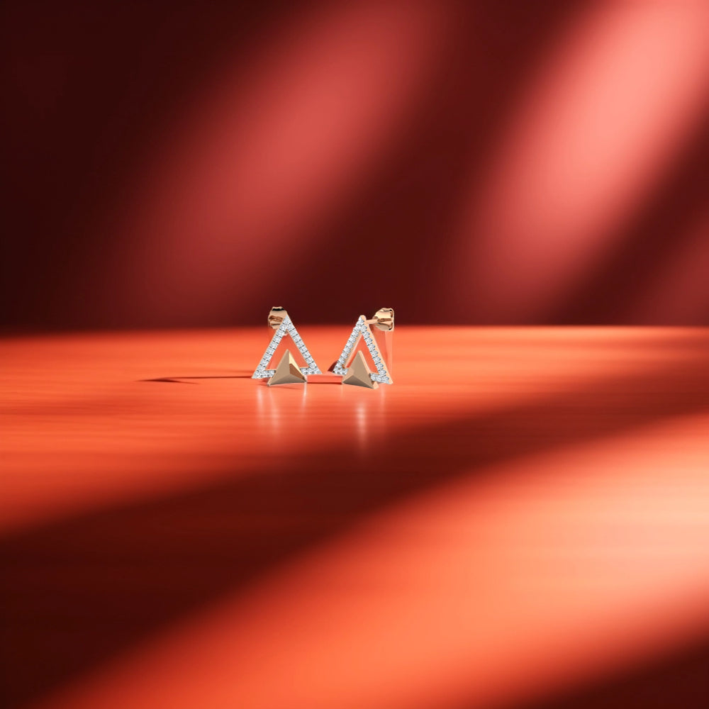 Nested Triangle Earrings