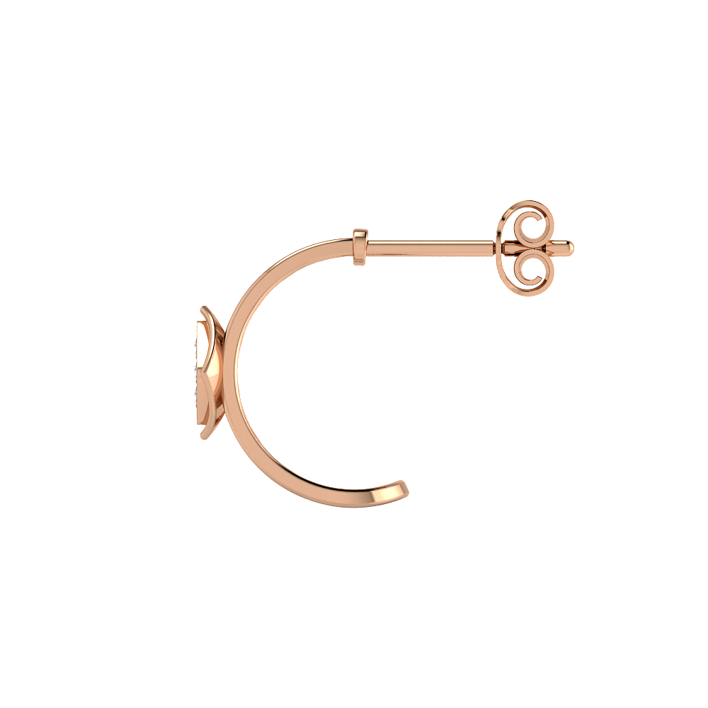 Crescent Diamond Earrings