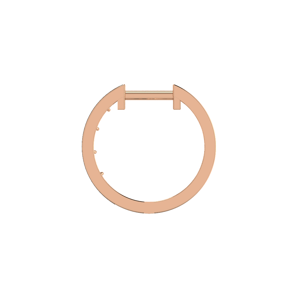 Rimmed Petal Hoops