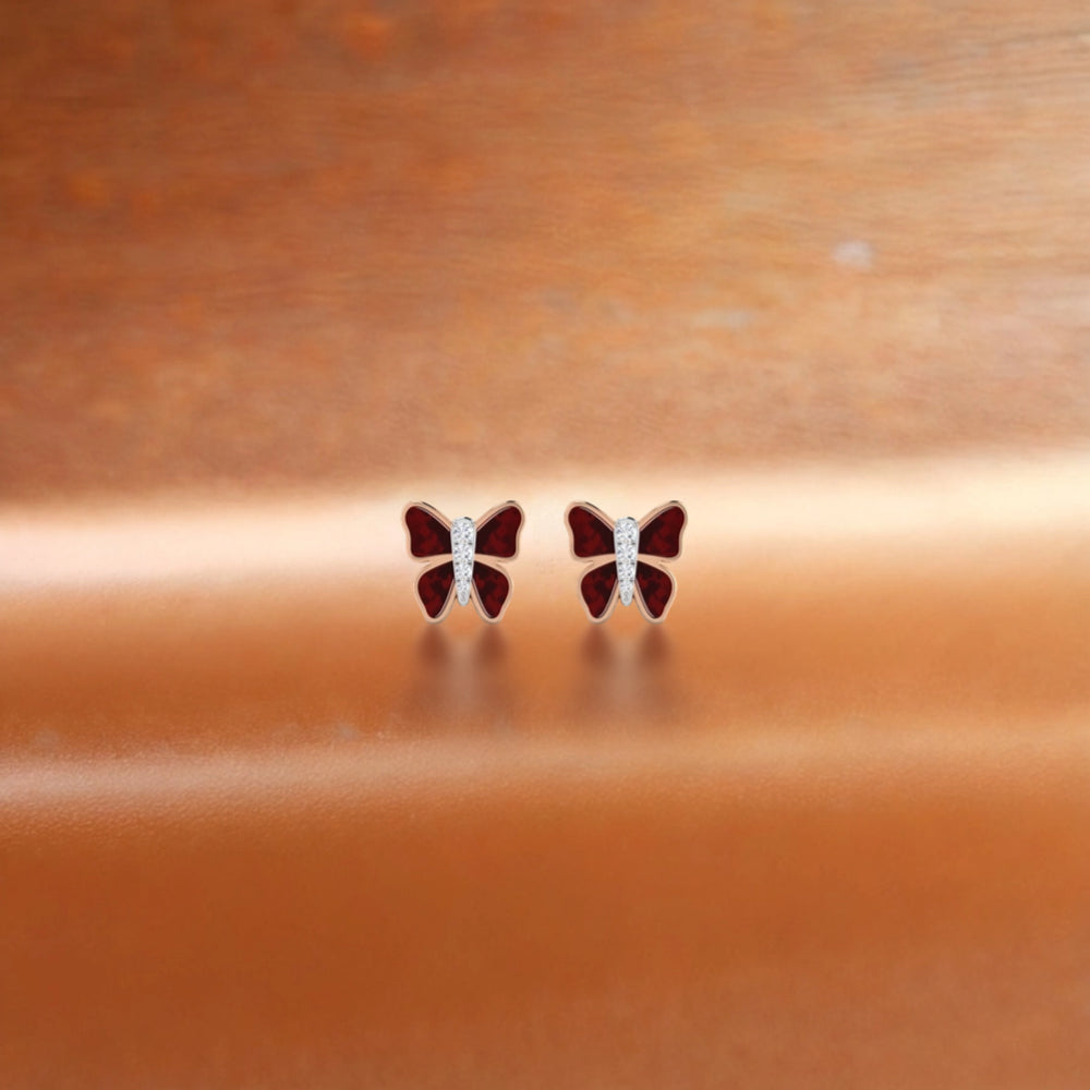 Butterfly Diamond Studs