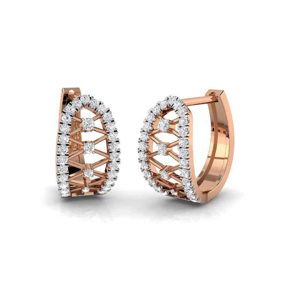 Diamond Lattice Earrings