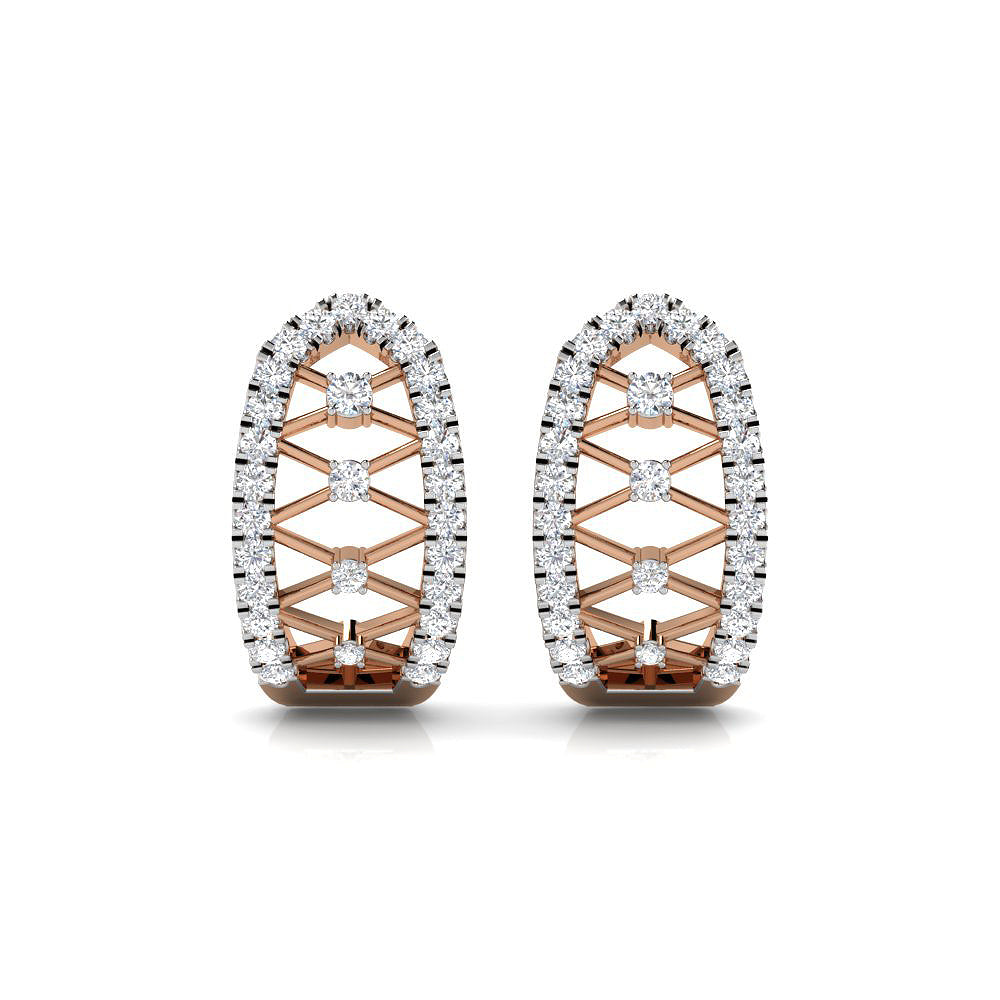 Diamond Lattice Earrings
