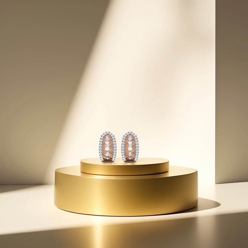 Diamond Lattice Earrings