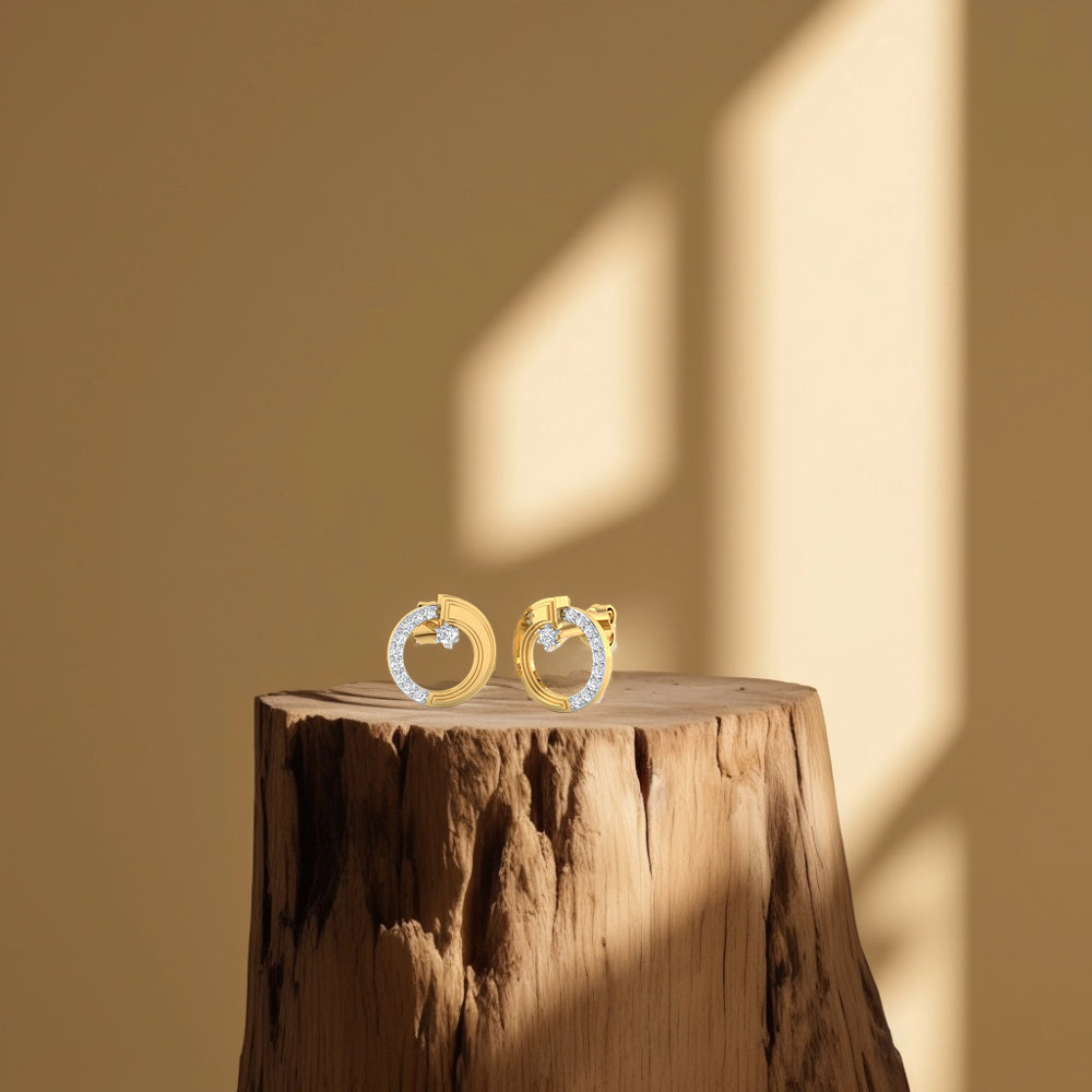 Crescent Crown Earrings