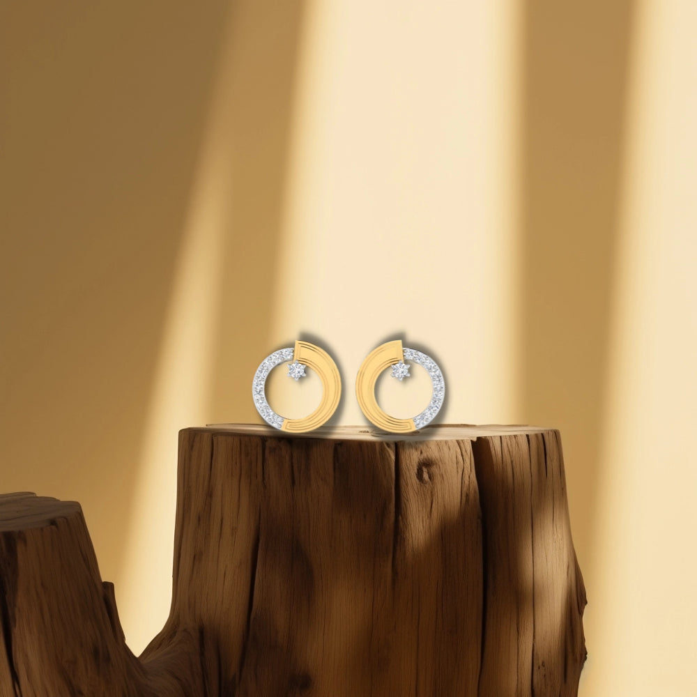 Crescent Crown Earrings