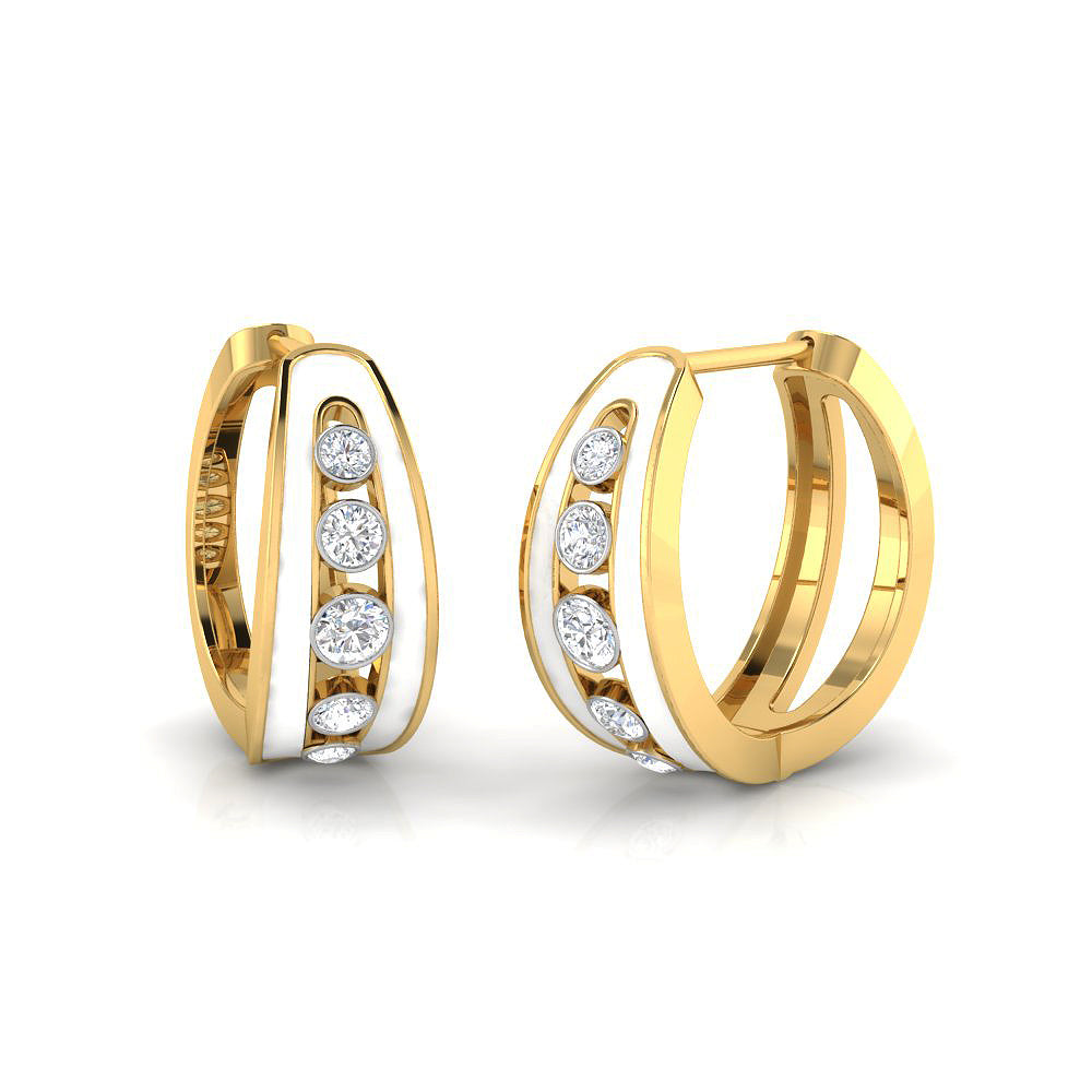 Diamond Empress Hoops