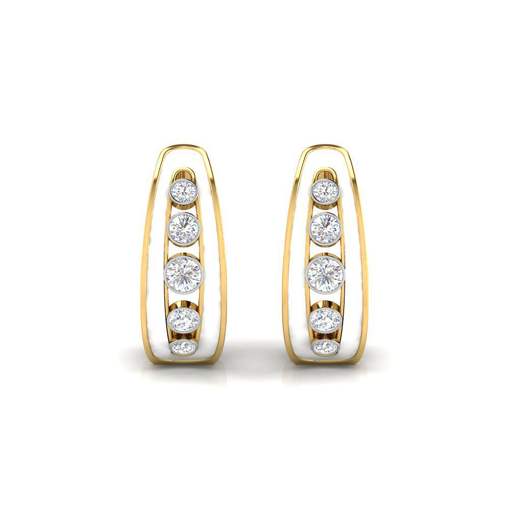Diamond Empress Hoops