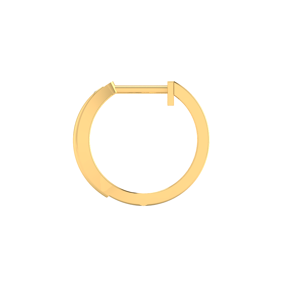 Single Row Diamond Hoops