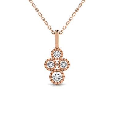 Quintet Wheel Diamond Necklace