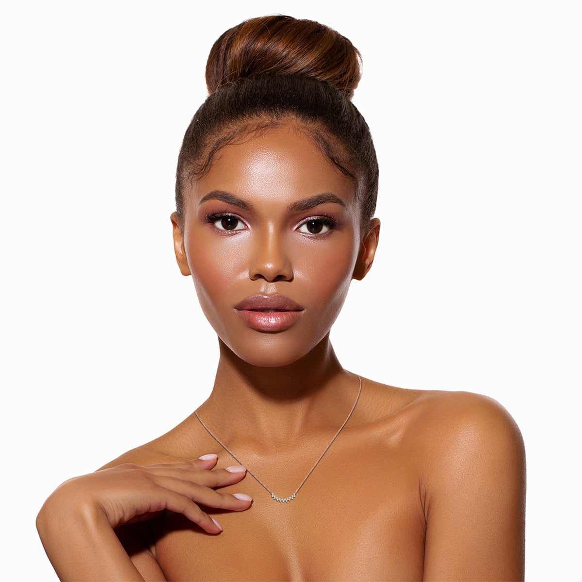 Twin Layer Diamond Necklace