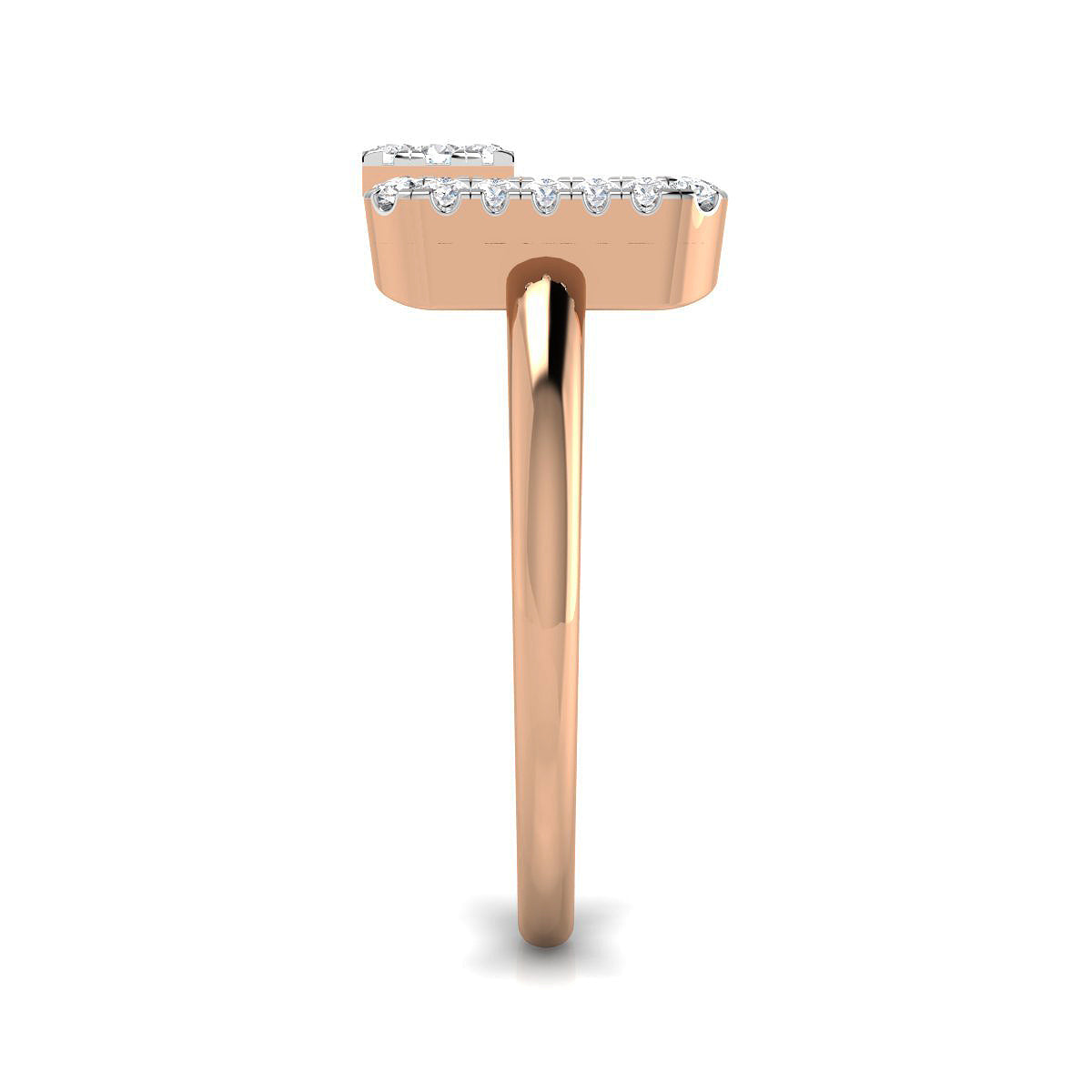 Double Square Diamond Ring