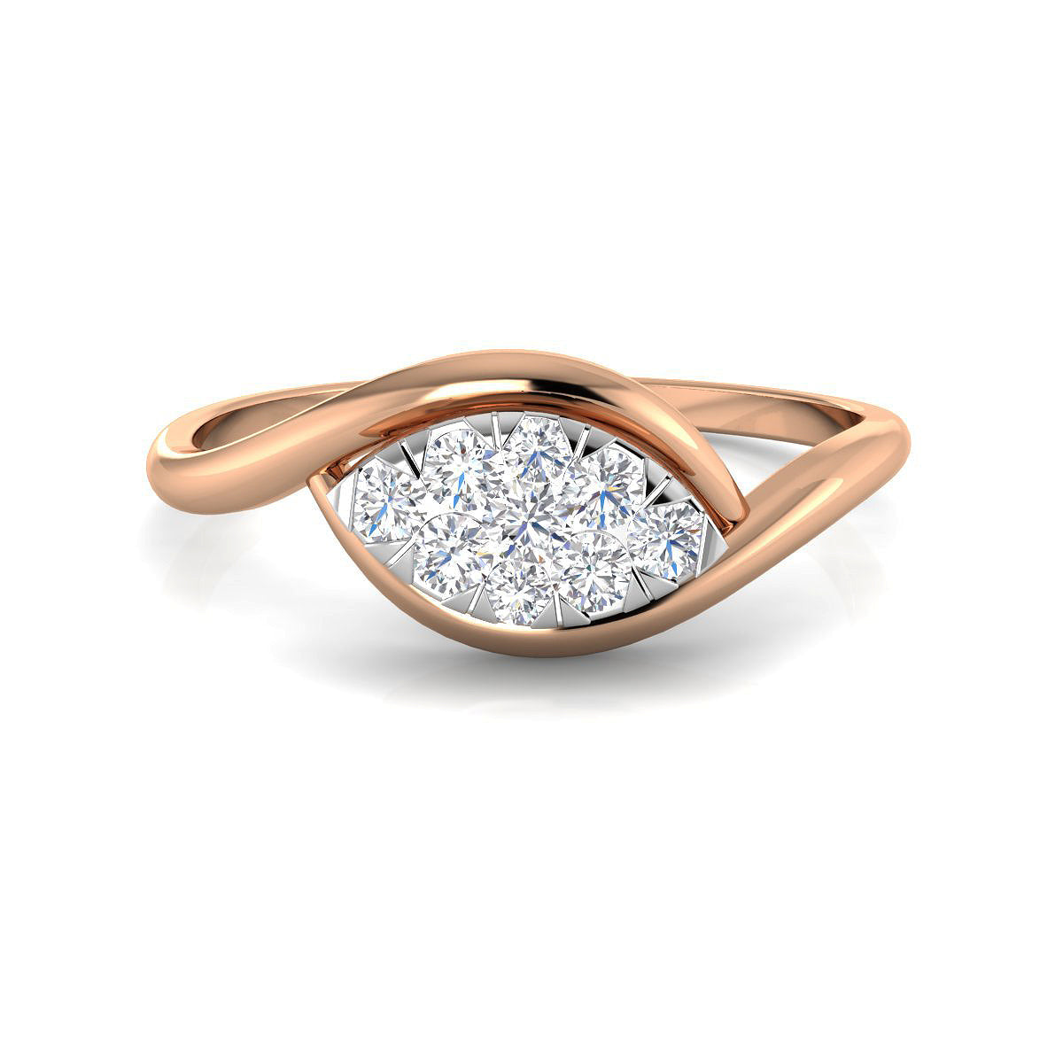 Oval Top Diamond Ring