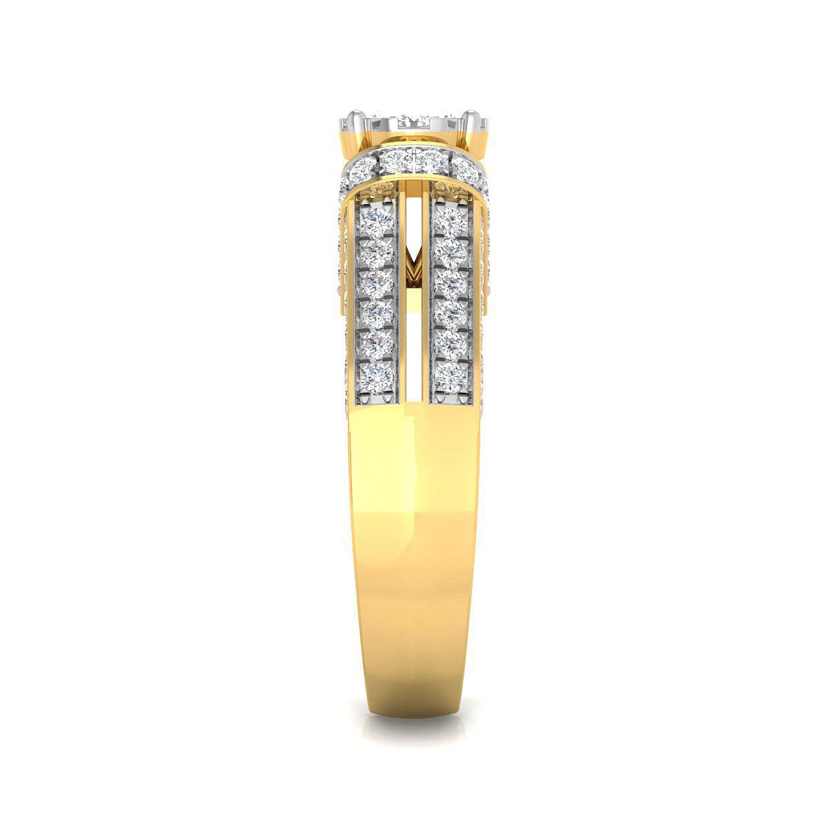 Septet Center Diamond Cluster Ring