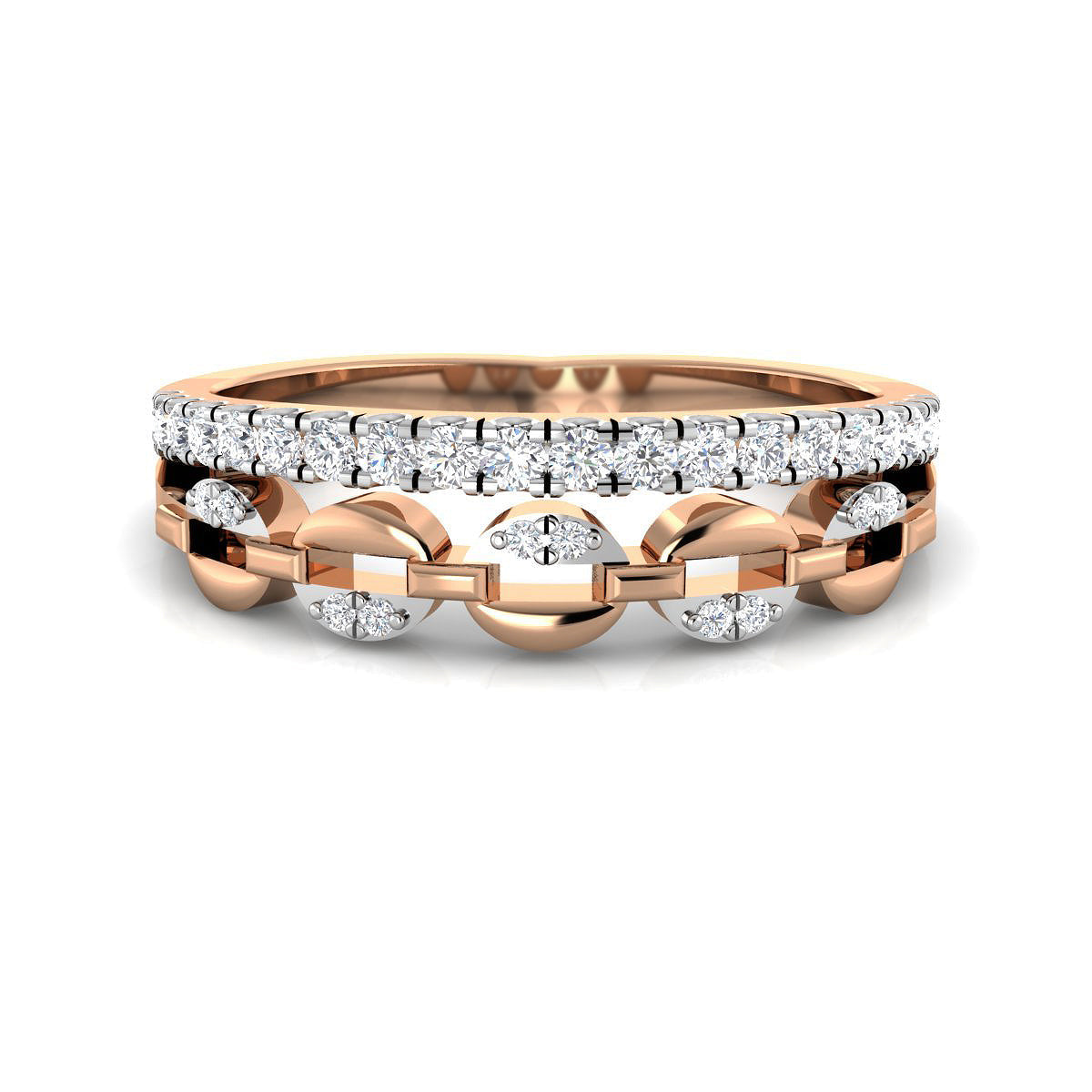 Stylish Double Band Ring