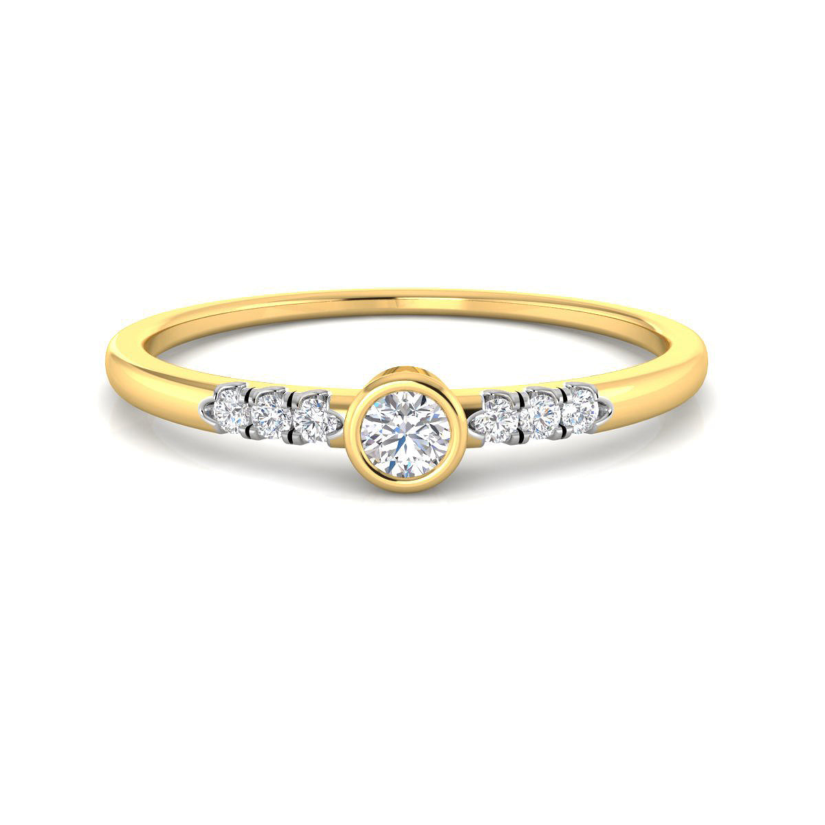Bezel Solitaire Ring