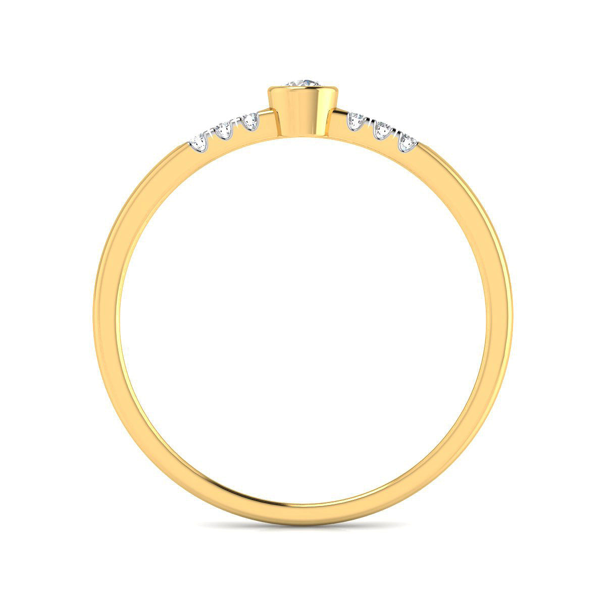 Bezel Solitaire Ring