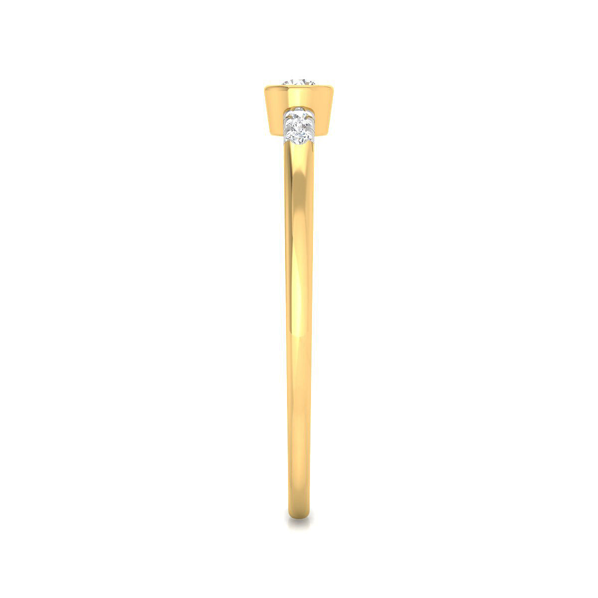 Bezel Solitaire Ring