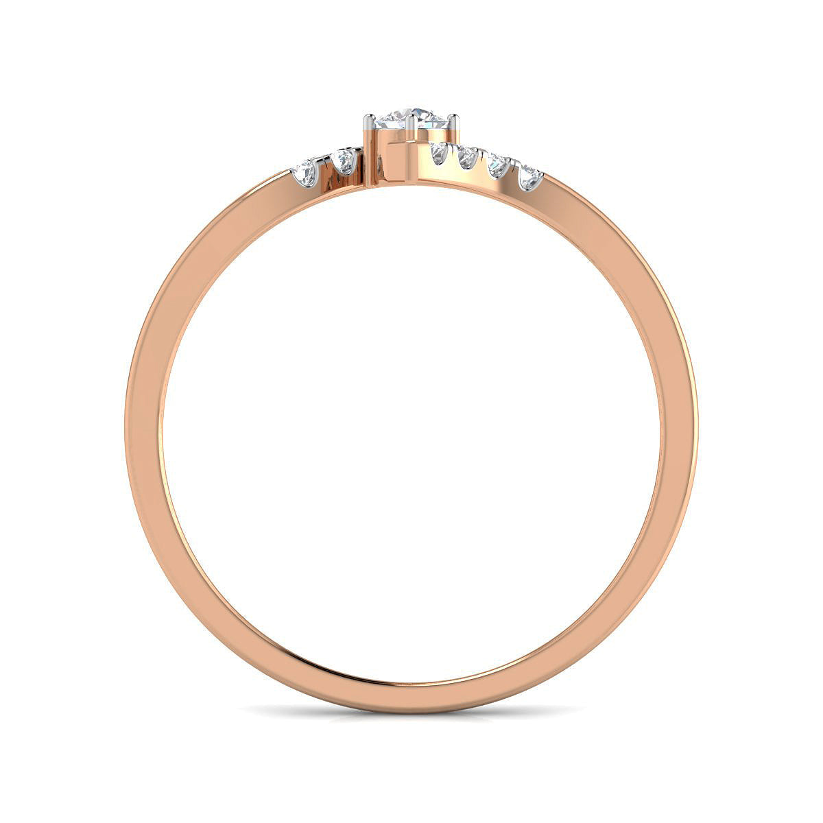 Quartet Framed Solitaire Band