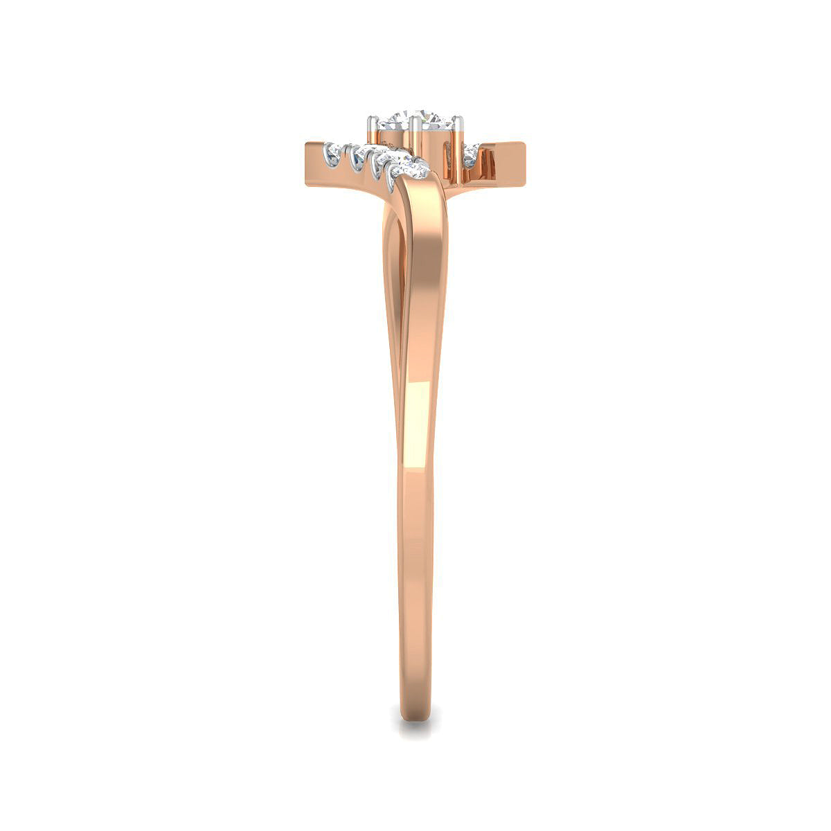 Quartet Framed Solitaire Band