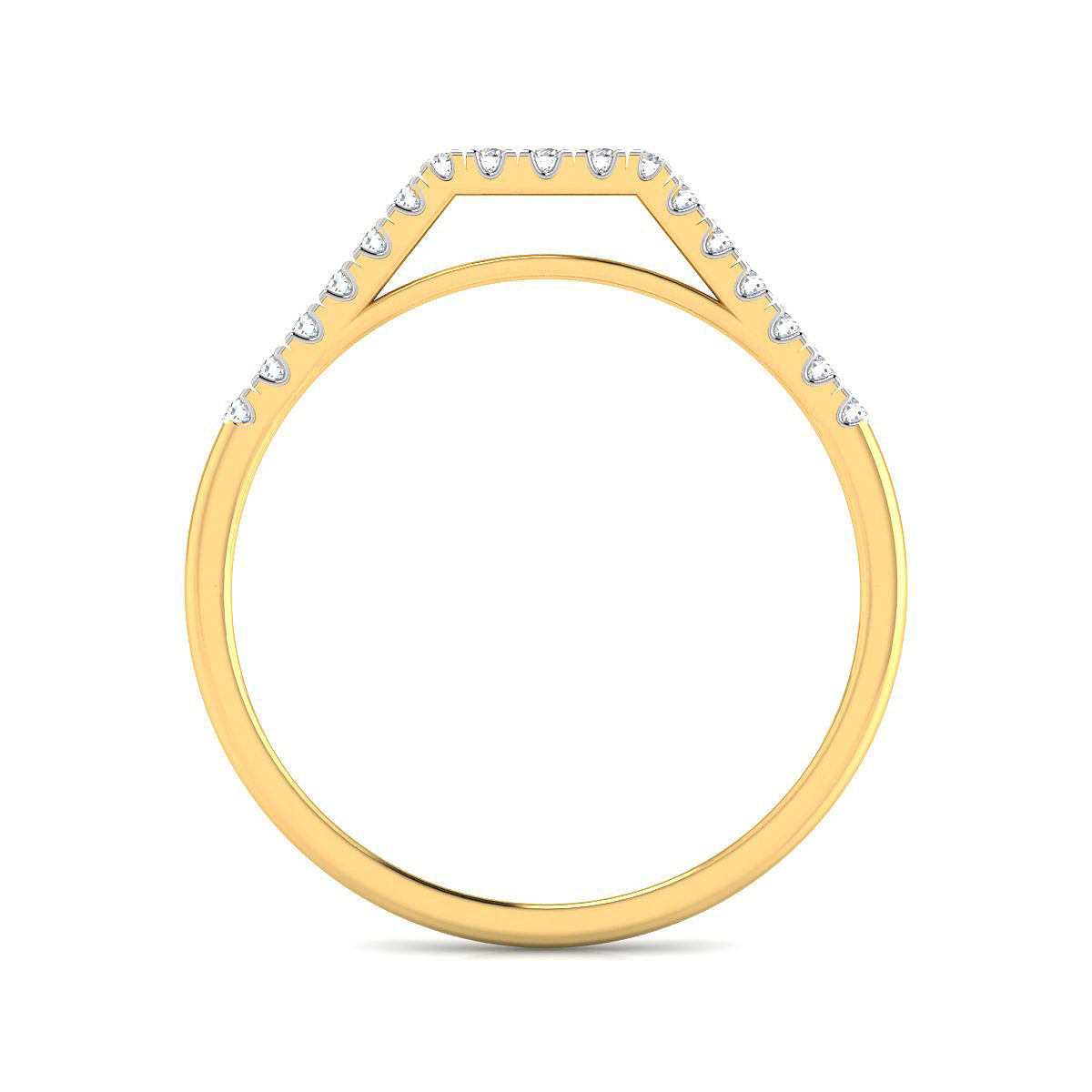 Flat Top Diamond Band