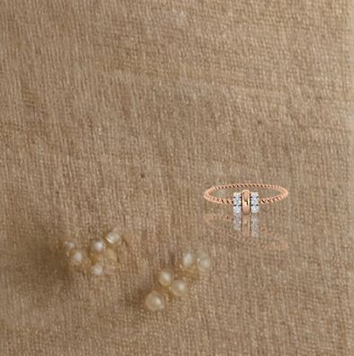 Textured Trio Stackable Ring
