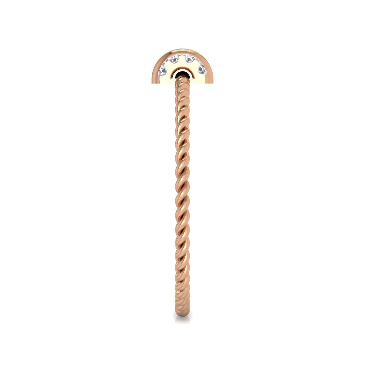 Textured Trio Stackable Ring