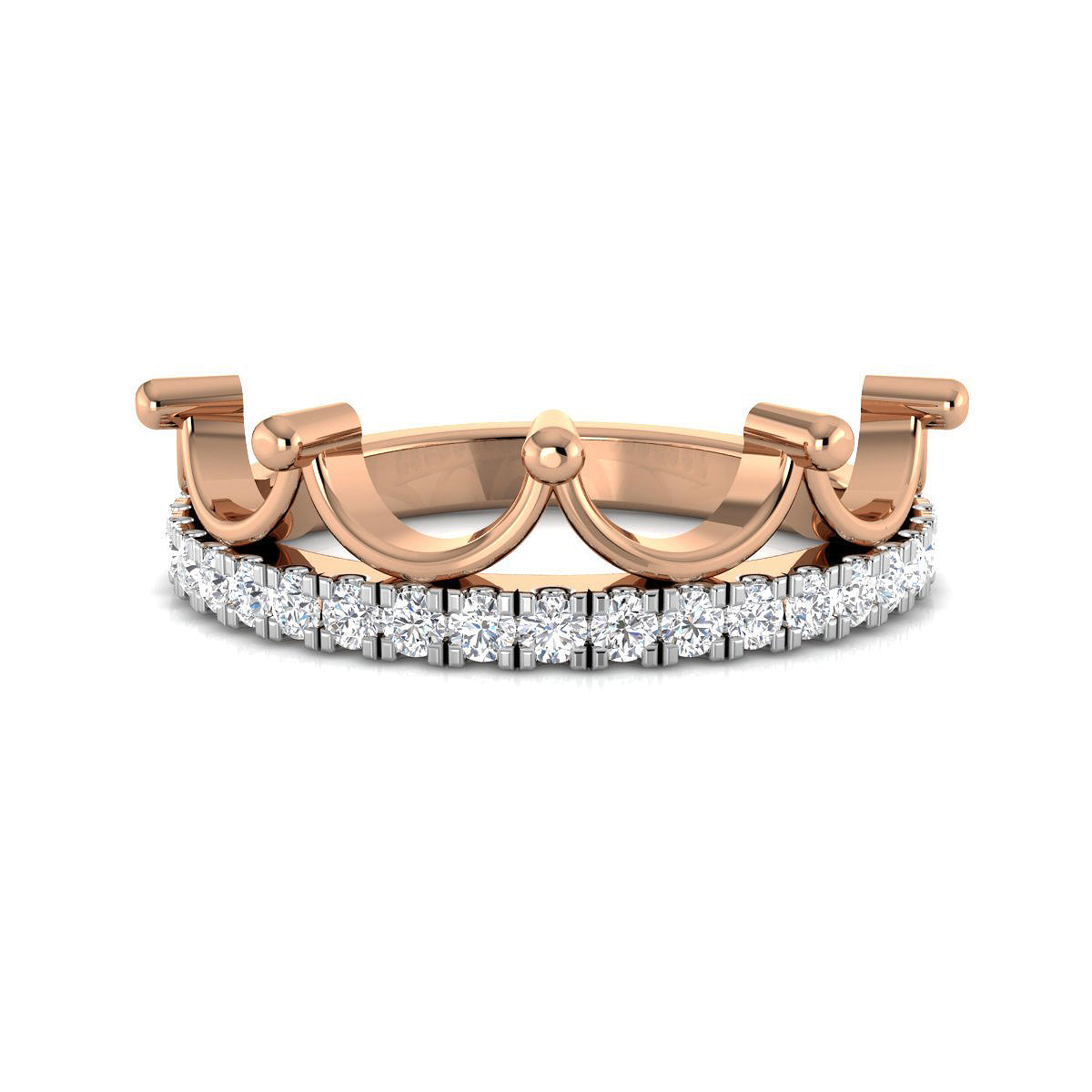 Diamond Encased Crown Ring