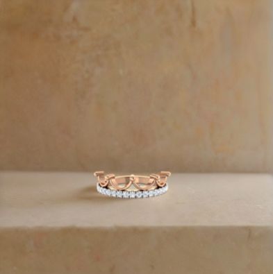 Diamond Encased Crown Ring