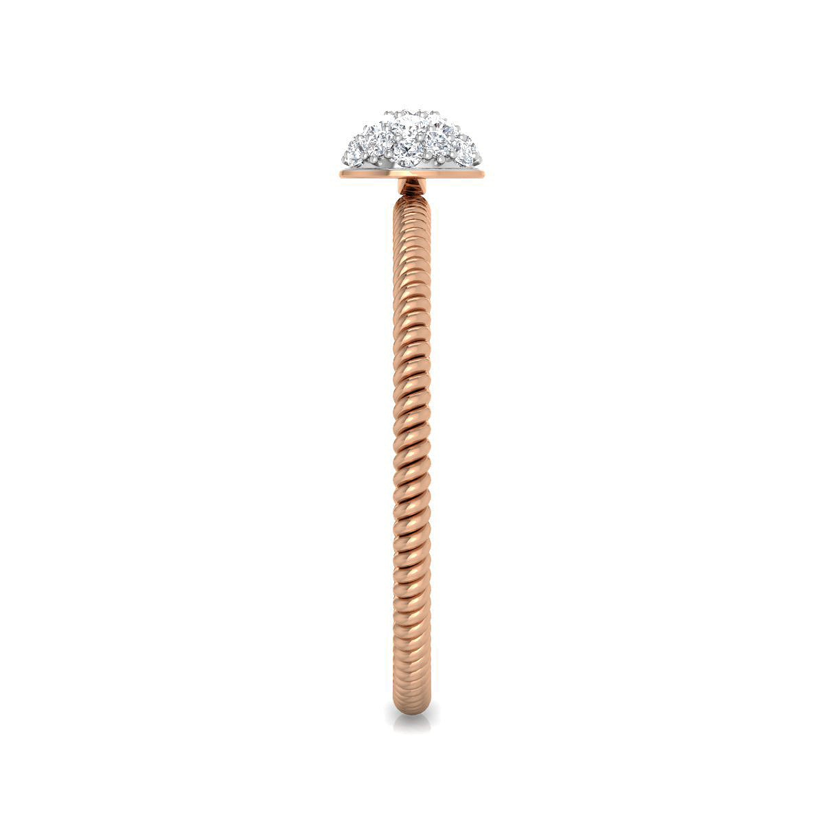 Cluster Top Coiled Ring