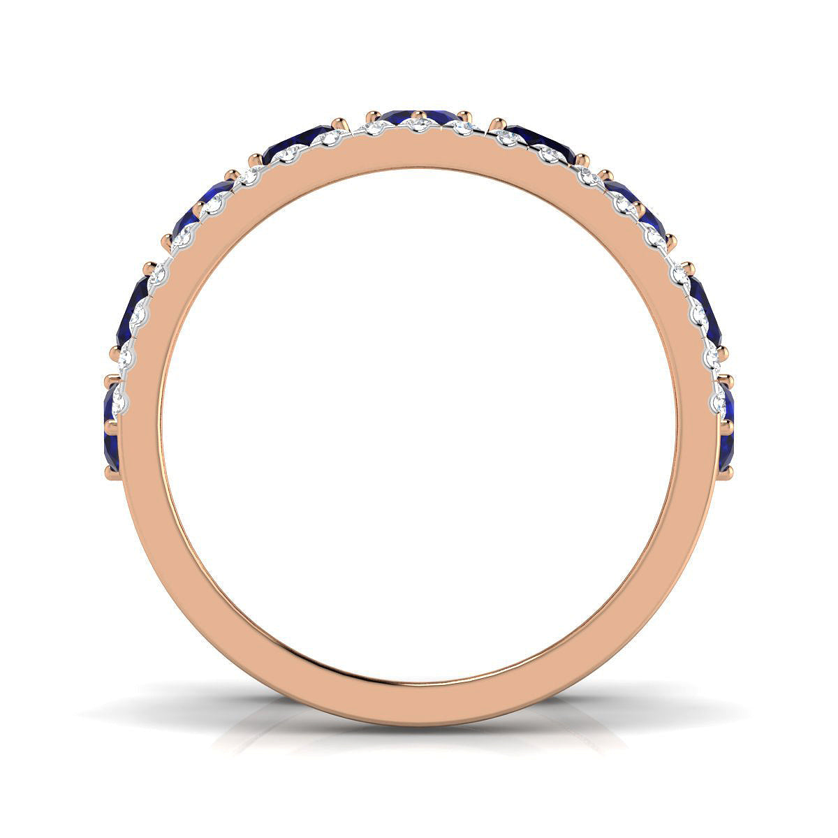 Stunning Sapphire Hearts Ring