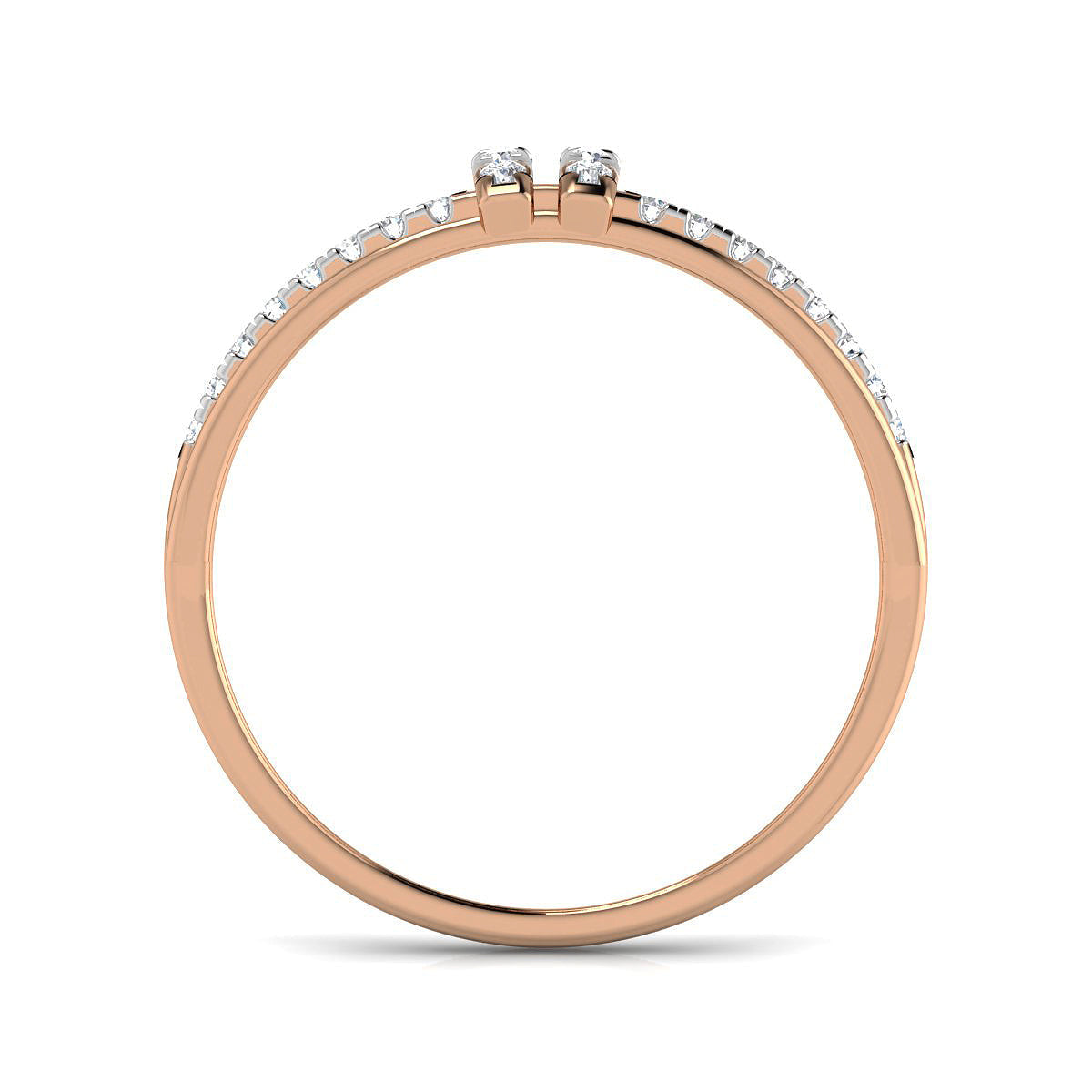 Looped Diamonds Triple Band