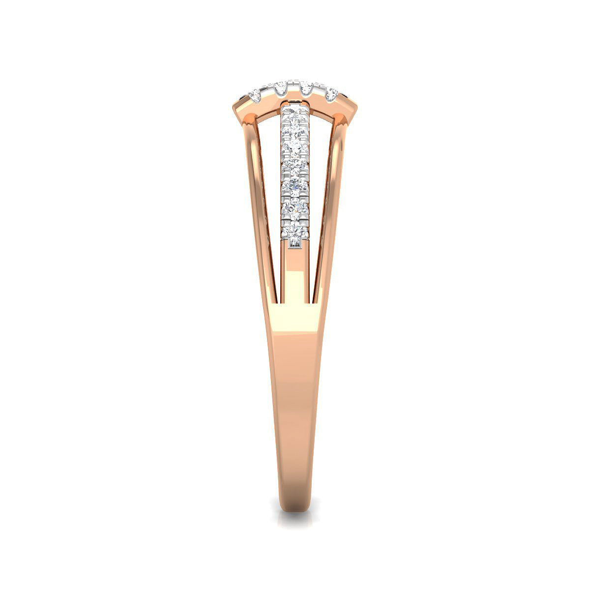 Looped Diamonds Triple Band