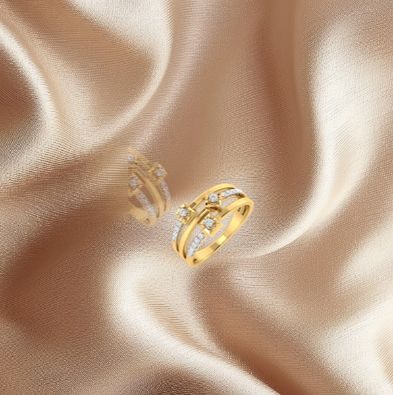 Three Square Diamond Ring