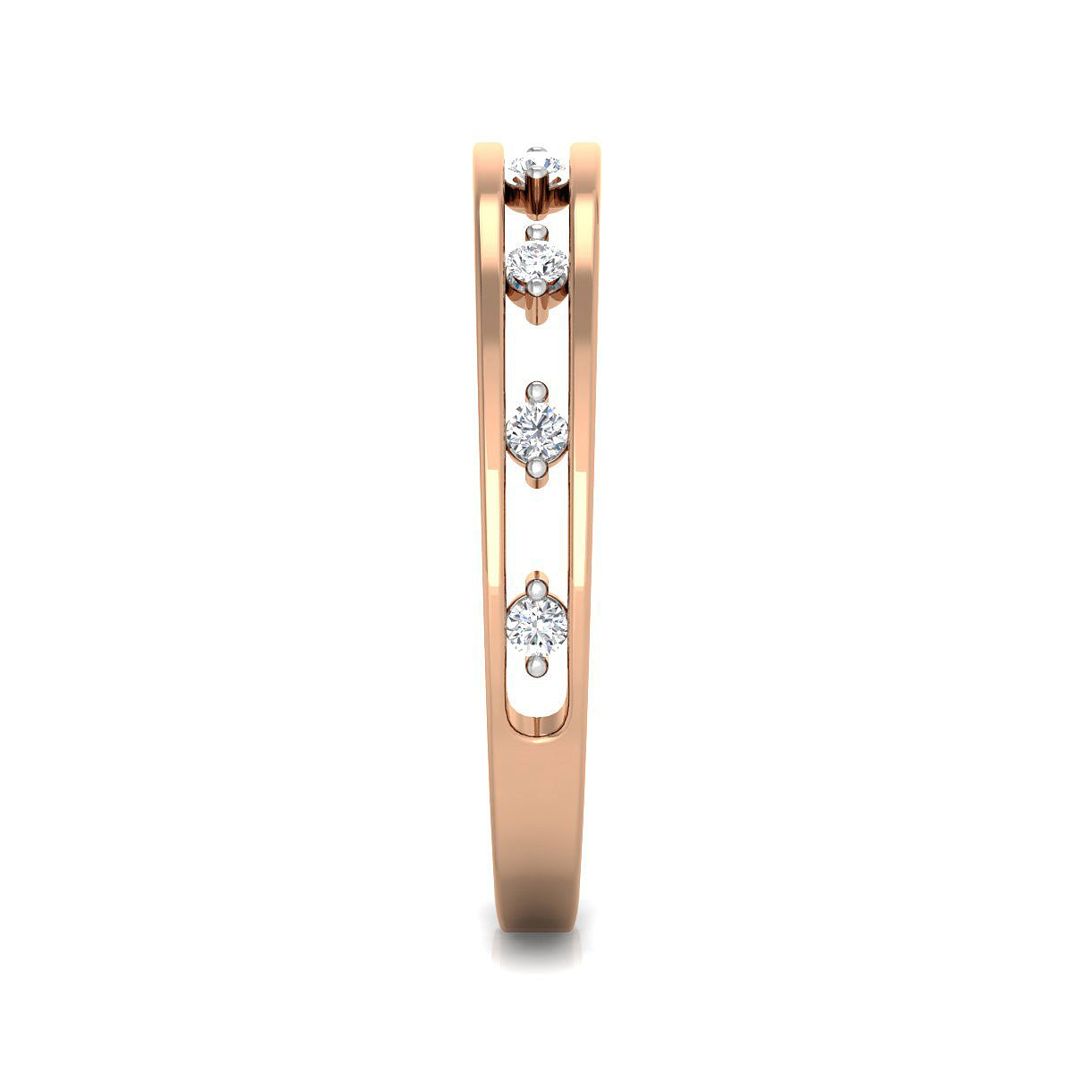 Elegant Diamond Double Band