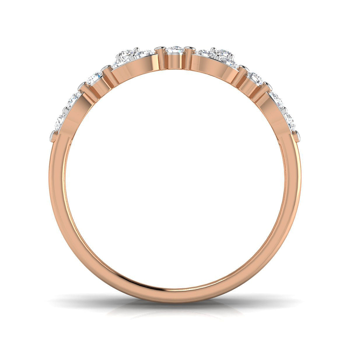 Three Layered Diamond Ring