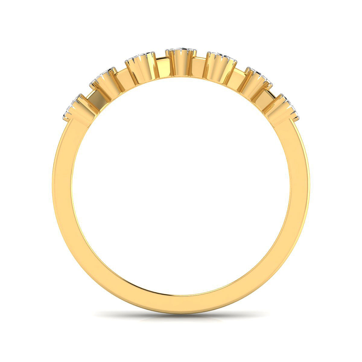 Zig Zag Diamond Stackable Ring