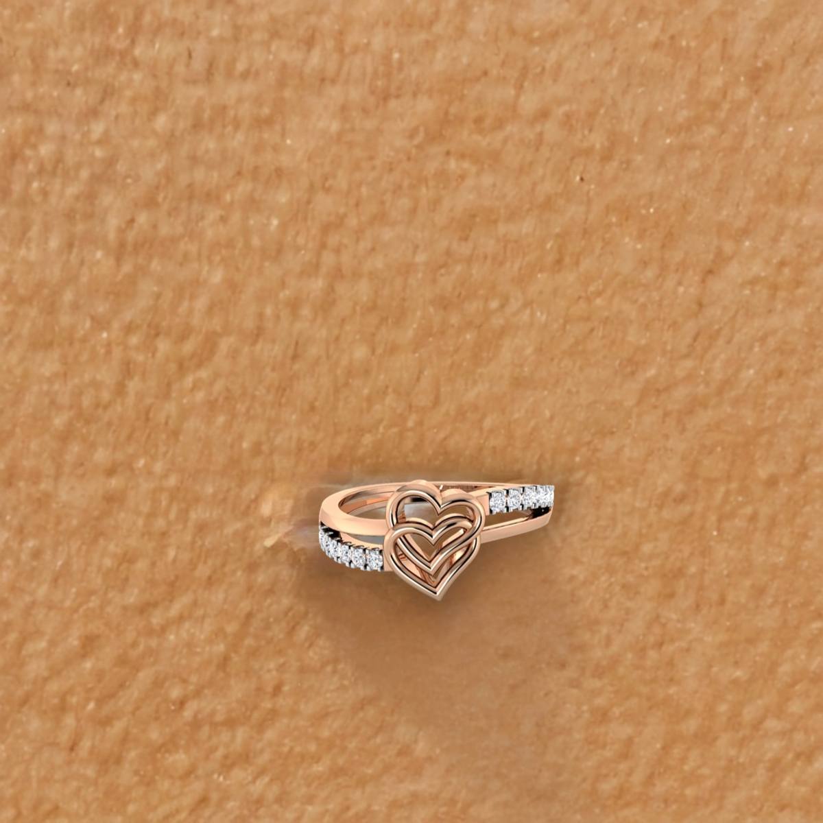 Interlocked Heart Double Band
