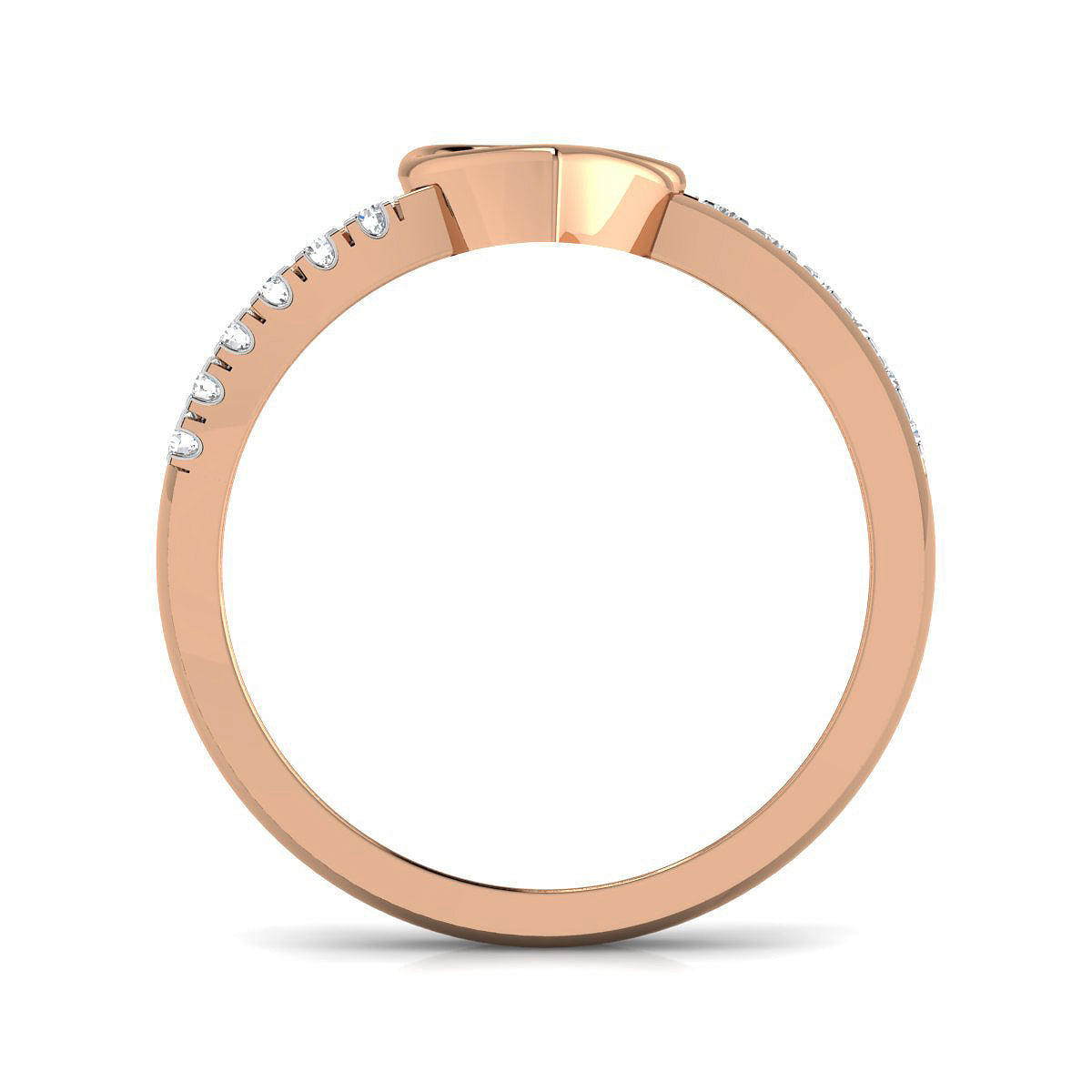 Interlocked Heart Double Band