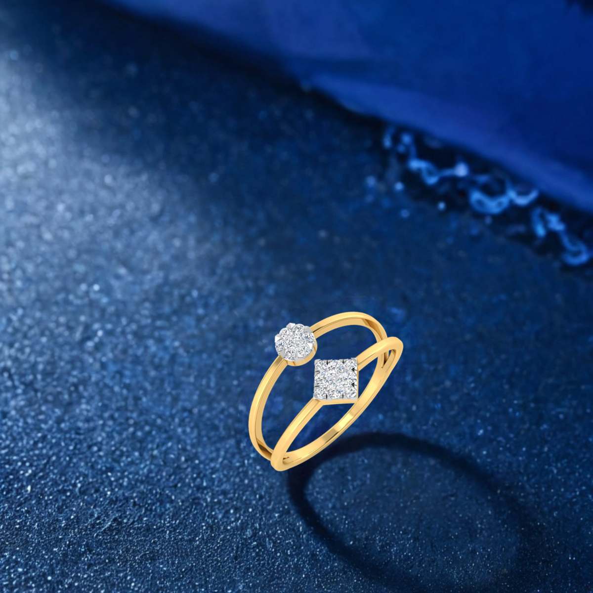 Classic Geometric Diamond Double Band