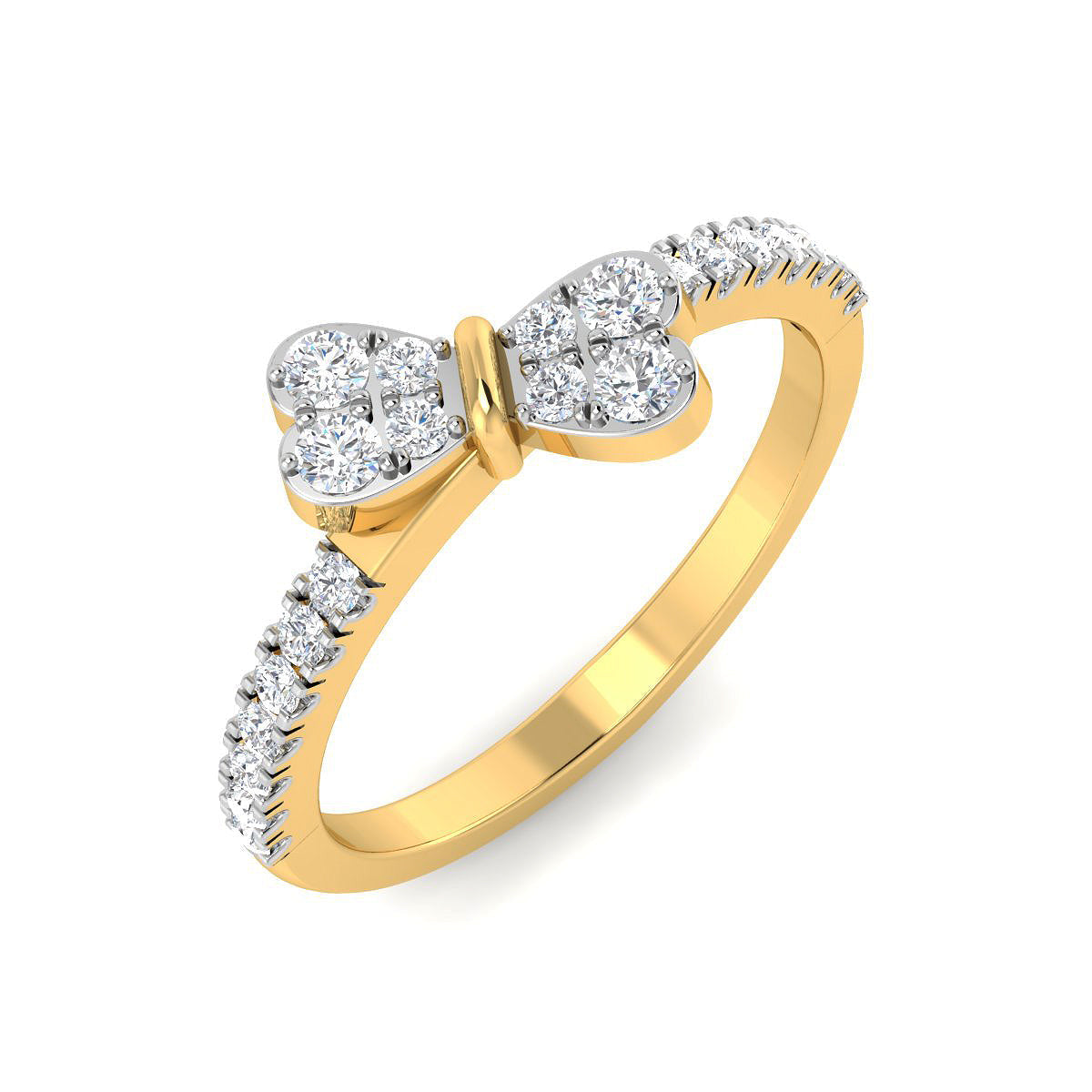 Ribbon Top Diamond Ring