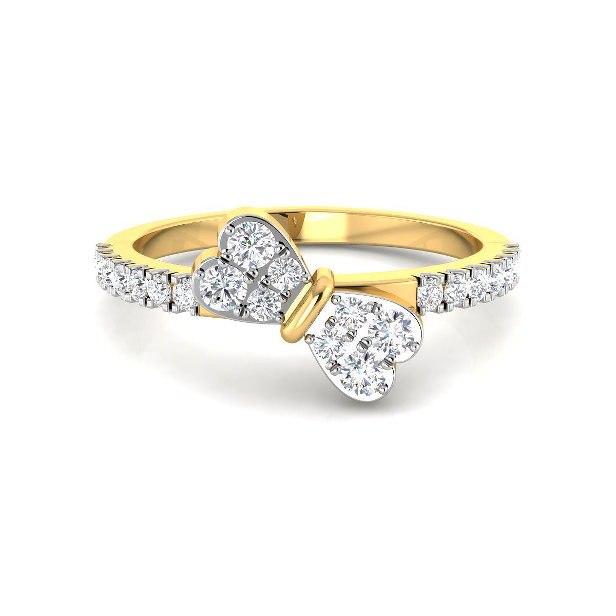 Ribbon Top Diamond Ring