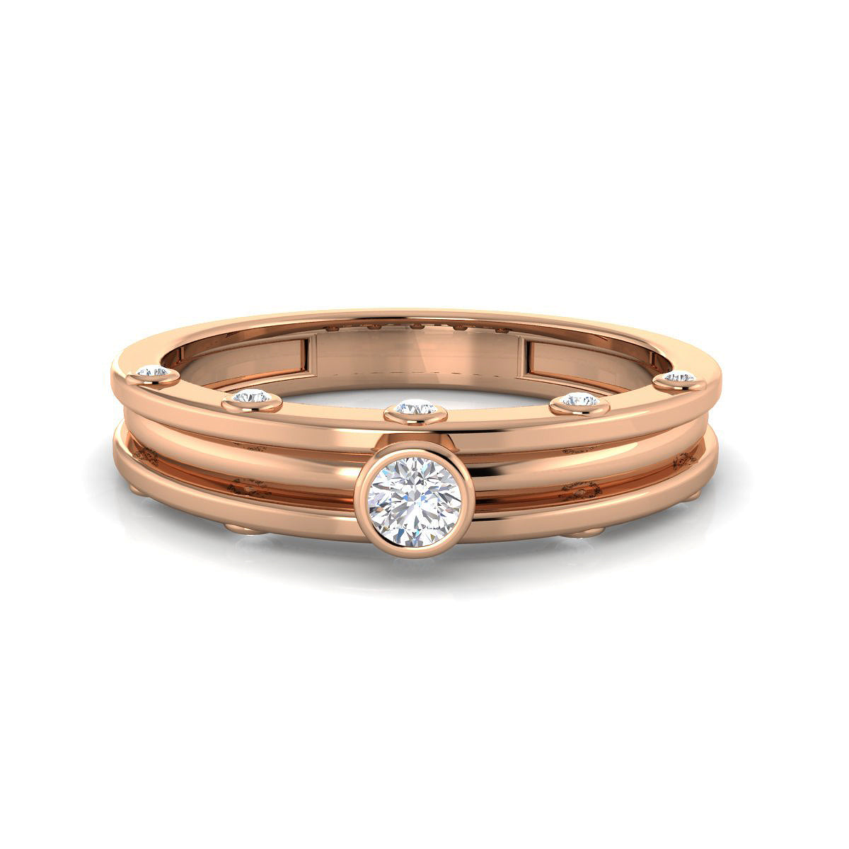 Bezel Set Quintet Ring