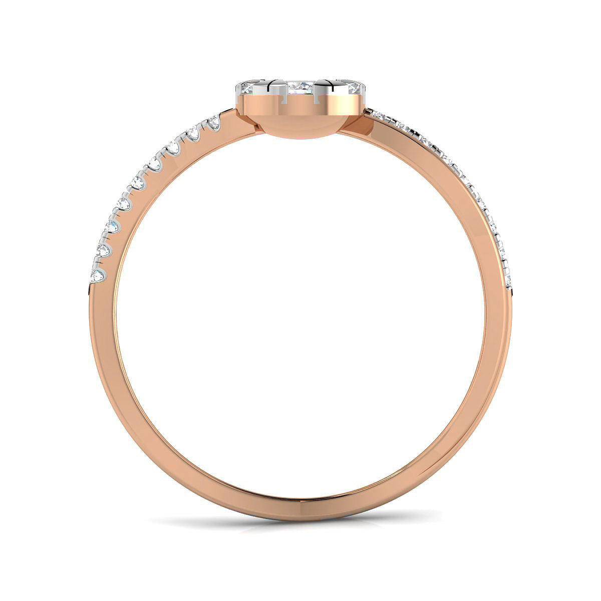 Pear Center Diamond Ring