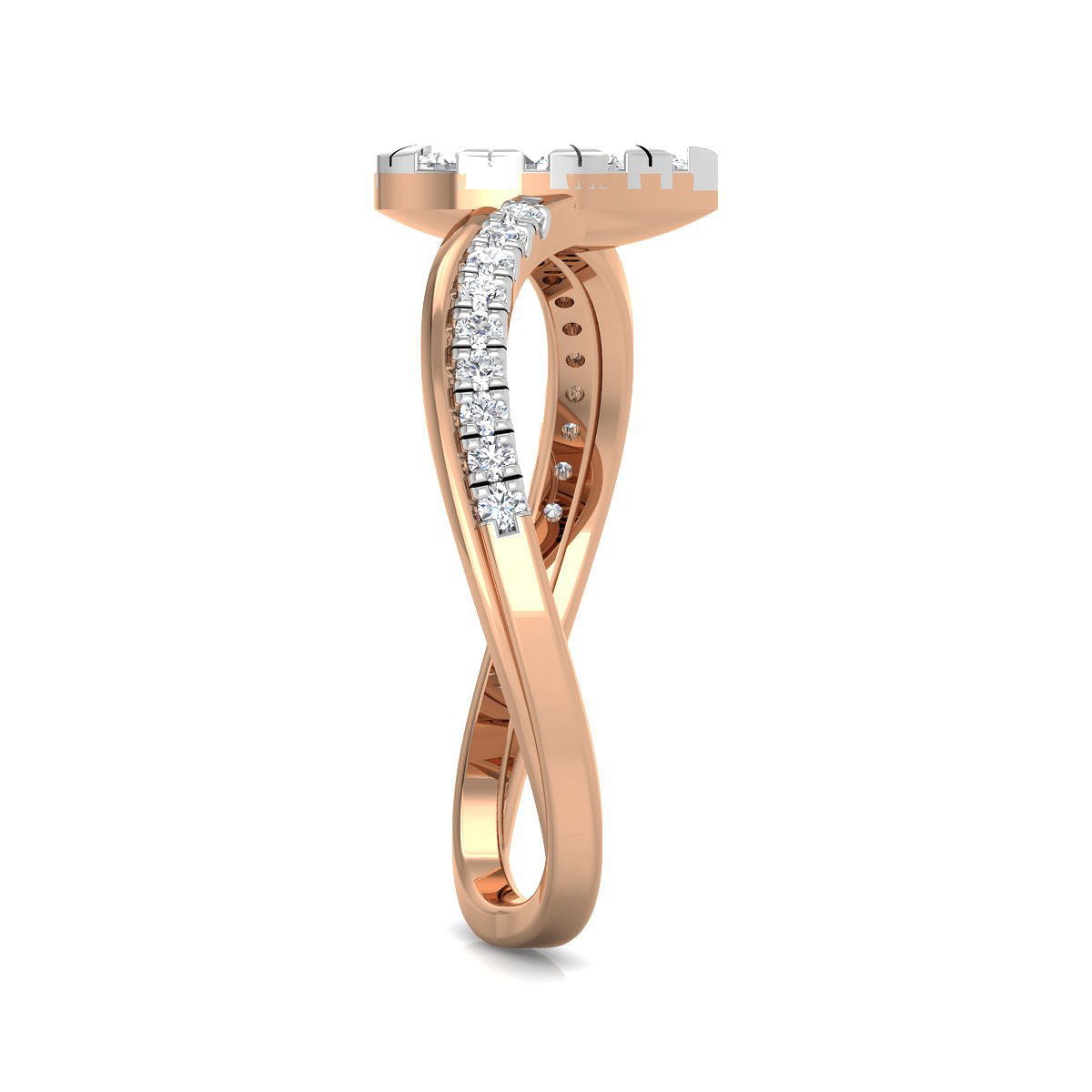 Pear Center Diamond Ring