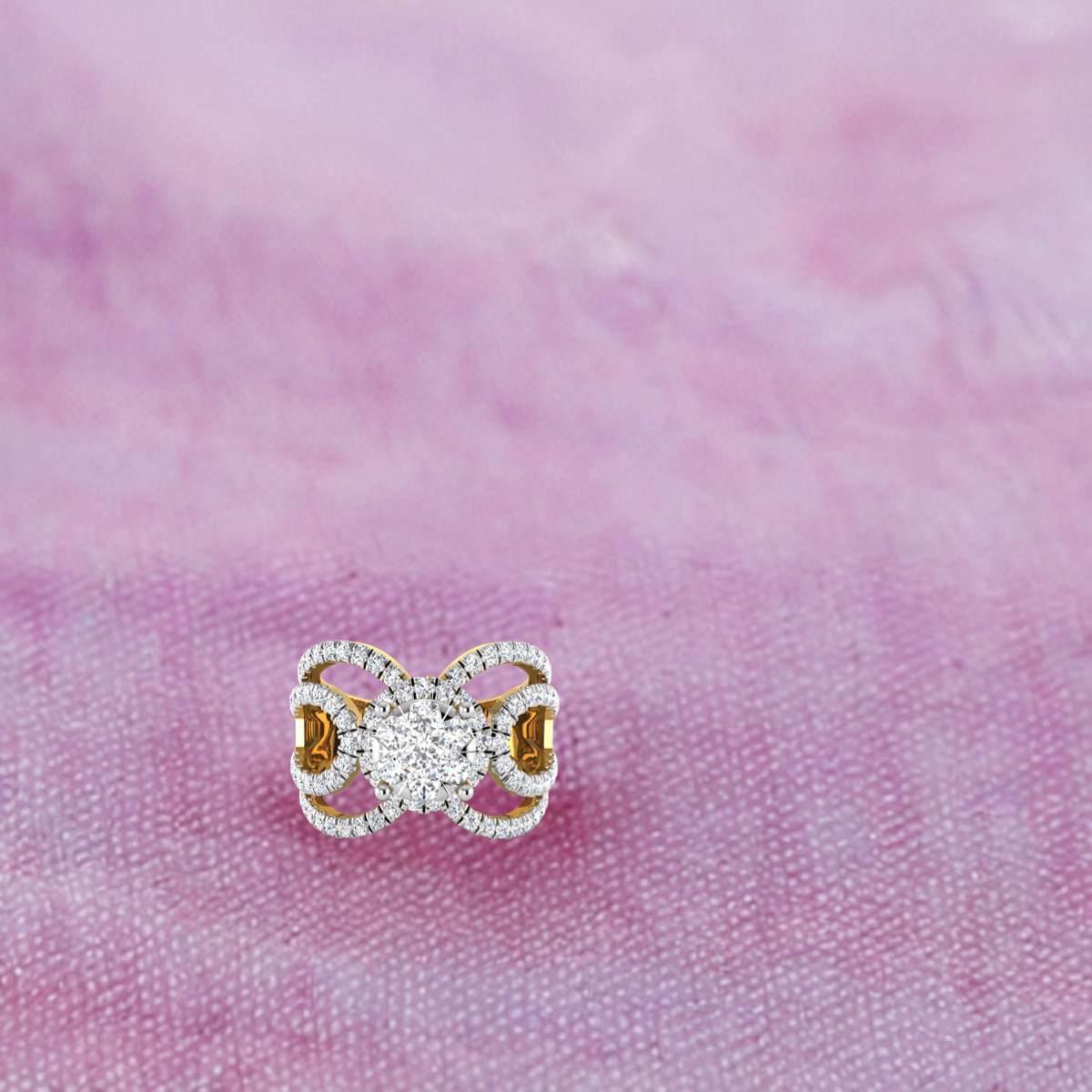 Dazzling Flower Top Diamond Ring