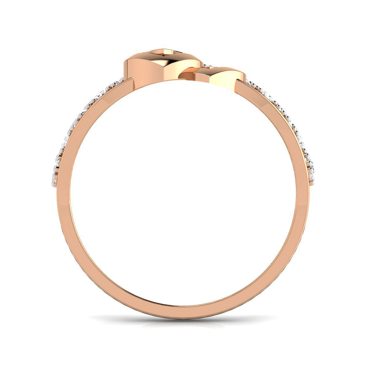Cozy Hearts Diamond Ring