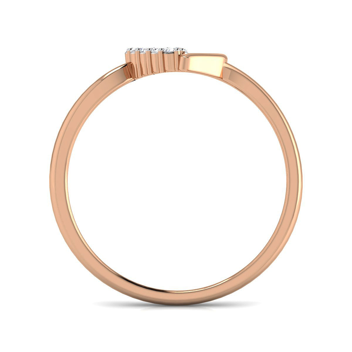 Delicate Heart Diamond Ring